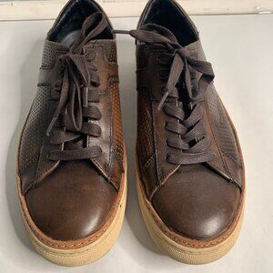 Vince Camuto UNISEX Brown Leather Lace Up Casual Shoes
